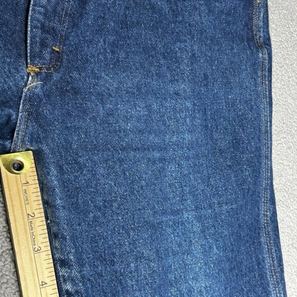 Wrangler Jeans Mens 34x31.5 Denim Scoville Zip Made in USA Vintage Cowboy Cut - Picture 10 of 12